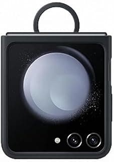 Samsung Etui Support Coque Z Flip 5 Silicone avec Anneau Marine