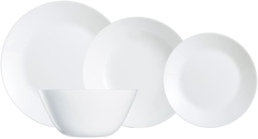 Arcopal Zelie – Crockery Set, 19 Pieces, White, 28x22x26 cm - 1