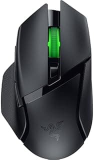 Razer Basilisk V3 X Hyperspeed - Souris Gaming sans Fil (Forme Ergonomique Iconique avec 9 Boutons Programmables, sans Fil HyperSpeed, Capteur Optique 5G Avancé de 18K) Noir