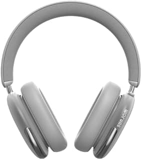 Freepods 120H Playtime Wireless Bluetooth Active Noise Cancelling Over-Ear Headphones, ANC/ENC Pro-Level Headphones with Microphone Type-C Charging for Run Travel Game Sports Gym (Silver) - 1