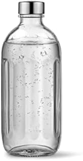aarke Glass Bottle [only compatible with carbonator PRO ] for Sparkling Water Maker Carbonator Pro, Dishwasher Safe, Details in Steel - 1