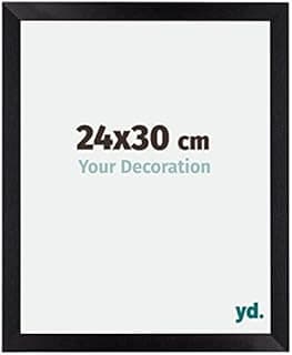 Your Decoration - Picture Frame 24x30 cm - Black Matte - Decorative Wall Frame in MDF with Antireflection - Frame 24x30 - Mura