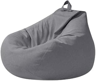 Highdi Pouf pour Enfants 90 x 110 cm（sans Remplissage）- Gris Housse de Pouf pour Intérieur et Extérieur, Geant Bean Bag Cover pour Salon