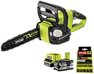 Pack RYOBI Tronçonneuse 18V One+ OCS1830-1 batterie 5.0Ah…
