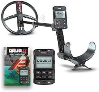 XP Metal Detectors Deus II RC - étanche & multifréquence, pour la Recherche de trésor et Relique - avec Disque FMF 28cm, télécommande & Canne S-Telescopic (DEUS2-28FMFRCFE) - 1