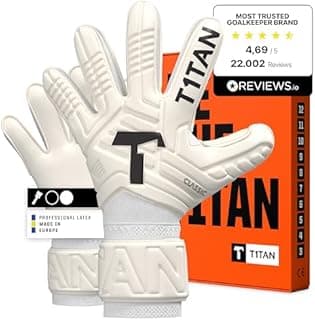 T1TAN Training Goalkeeper Gloves for Kids and Men, Classi…