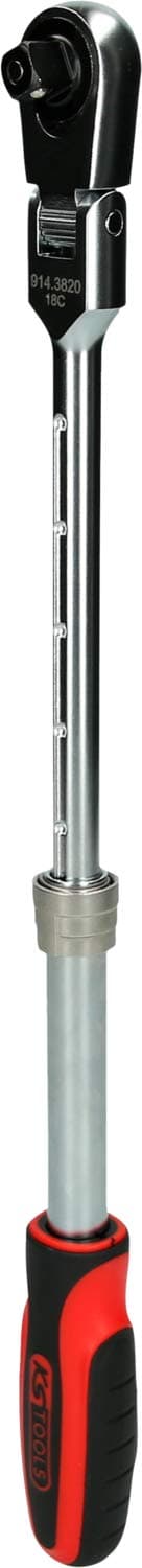 KS Tools SlimPower 914.3820 Telescopic Joint Reversible Ratchet 3/8 Inch 72 Teeth - 3