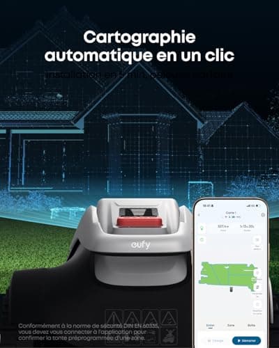 eufy E18 Robot Tondeuse sans Fil périphérique ni RTK et Boîte de Lames de Rechange eufy - 7