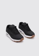 Skechers Men's Uno Stand on Air Sneaker, Dark Black Durabuck Trim, 8 UK - 2