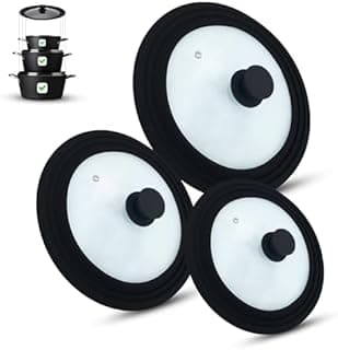 Set of 3 universal glass lids, 3-piece, pots and pans 16/…