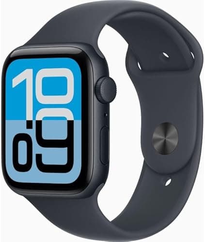Apple Watch SE 3 [GPS 44mm] Smart Watch with Midnight Case and Midnight Sport Band Activity/Sleep/Heart Rate Monitor/Display Always On