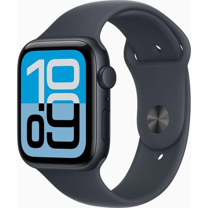 Apple Watch SE 3 [GPS 44mm] Smart Watch with Midnight Case and Midnight Sport Band Activity/Sleep/Heart Rate Monitor/Display Always On