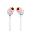 JBL Tune 310 C Hi-Res Wired Earbuds with Microphone, Flat Tangle-Free Cable, 3-Button Remote, EQ Presets Control and Volume Adjustment, White - 7