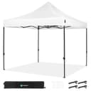 VONROC Easy-Up Gazebo 3 x 3 m – Waterproof Garden Tent, UV Protection 50+, Steel Frame, Bag with Wheels – Modular and Expandable - 1