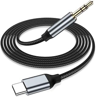 yootech USB C to 3.5mm Jack Adapter (Grey, 2 Pack)