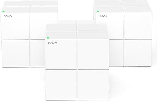 Tenda Nova MW6 WiFi Mesh (3 Pack) AC 1200Mbps - Système WiFi Mesh pour toute la maison - Couverture de 300㎡ (3600ft²) - Remplaçant du répéteur WiFi