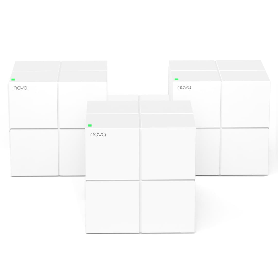 Tenda Nova MW6 WiFi Mesh (3 Pack) AC 1200Mbps - Système WiFi Mesh pour toute la maison - Couverture de 300㎡ (3600ft²) - Remplaçant du répéteur WiFi