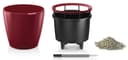 Lechuza Self Watering Plant Pot CLASSICO 43 LS Garden Flower Indoor and Outdoor Plastic Planter with Drainage Hole D43 H40 cm Red High-Gloss - 9