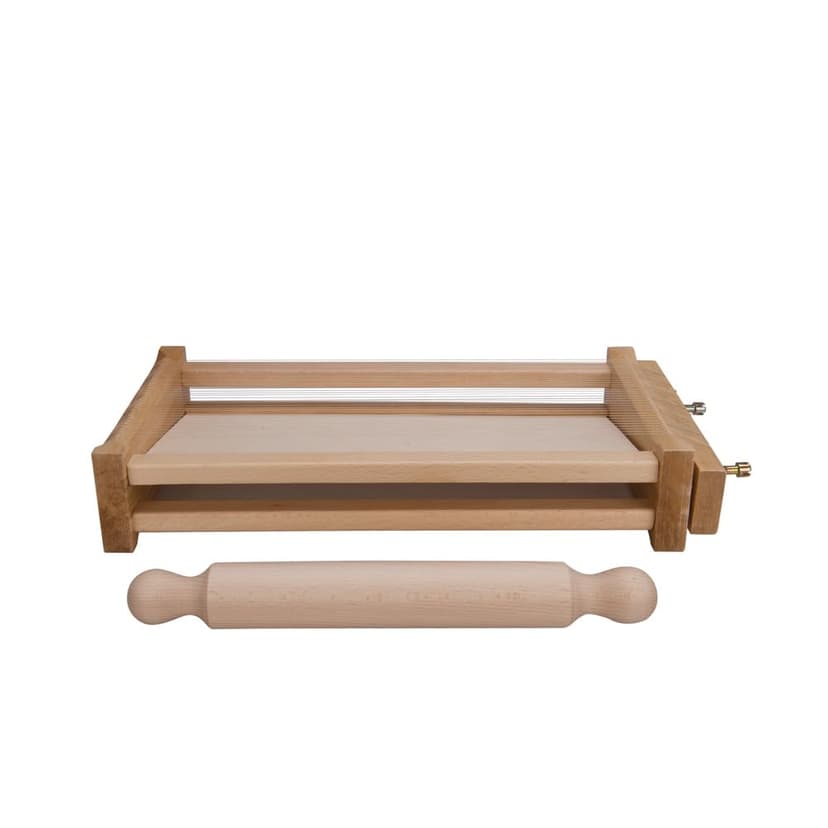 Eppicotispai "Chitarra" Pasta Cutter with 32cm/12.5-Inch Rolling Pin - 1