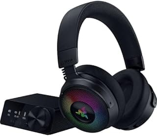 Razer Kraken V4 Pro - Wireless Gaming-Headset with OLED Control Hub - Sensa HD haptics - TriForce 40mm Drivers - HyperSpeed & Bluetooth - THX Spatial Audio | Black