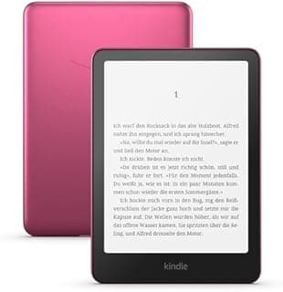 Amazon Kindle Paperwhite Signature Edition (newest gen) – Our fastest Kindle with an auto-adjusting front light, wireless charging and weeks of battery life – 32 GB – Without Ads - Metallic Raspberry