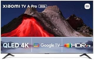 XIAOMI TV A Pro 65, 165 cm (65 Pouces), 4K UHD QLED, Smart TV, Google TV, Contrôle Vocal, HDR10+, Mode Game Boost 120Hz, MEMC, 2Go+8Go, Compatible avec Airplay & Google Cast