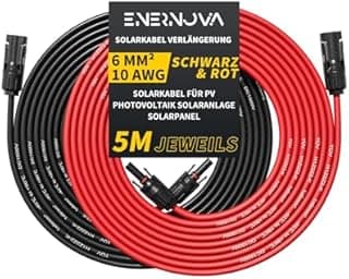 Câble Solaire 4mm²/6mm², Cable Panneau Solaire 1/2/3/5/8/…