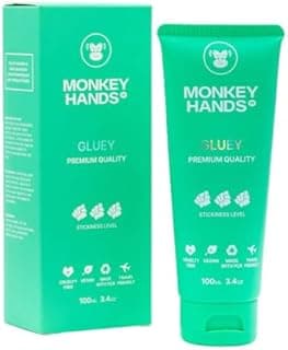 MonkeyHands Gel Grip – High-Performance Grip Aid for Dry Hands for Pole Dance, Gymnastics, Calisthenics | Vegan, Skin-Friendly | Rings, Parkour, Tennis, Padel – Gluey, 100 ml - 1