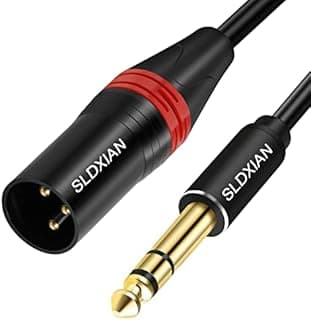 6.35mm TRS to XLR Male, XLR to 1/4 Inch Jack TRS Cable fo…