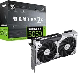 MSI GeForce RTX 5050 8G VENTUS 2X OC Graphics Card - RTX …