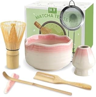 JBER Matcha Set, Matcha Whisk Set 7 Pcs - Bamboo Matcha W…