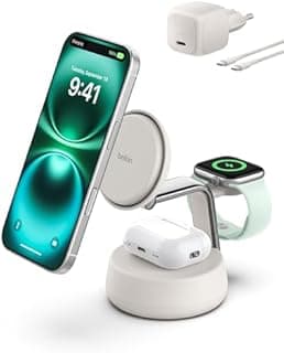 Belkin UltraCharge Pro 3 en 1 Chargeur Induction Qi2 25W,…