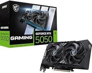 MSI GeForce RTX 5050 8G GAMING OC Graphics Card - RTX 5050 GPU, 8GB GDDR6 (20Gbps/128-bit), PCIe 5.0 - TWIN FROZR 10 (2 x STORMFORCE FAN) - HDMI 2.1b, DisplayPort 2.1b - 1