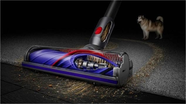 Dyson V8 Absolute Cordless Stick Vacuum Cleaner (Silver/Yellow) - 4