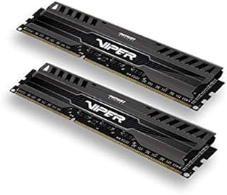 Patriot Memory Viper 3 Black Mamba DDR3 1600 8GB (2x4Go) C9 Kit de Mémoire Haute Performance XMP 1.3 Noir PV38G160C9K