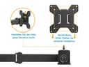 HUANUO Quad Computer Monitor Mount - Heavy Duty LCD Computer 4 Monitor Stand with Full Articulation, Fits Four Screens up to 27 Inches - Each Arm Holds up to 10kg, VESA 75x75-100x100mm Gaming - 6