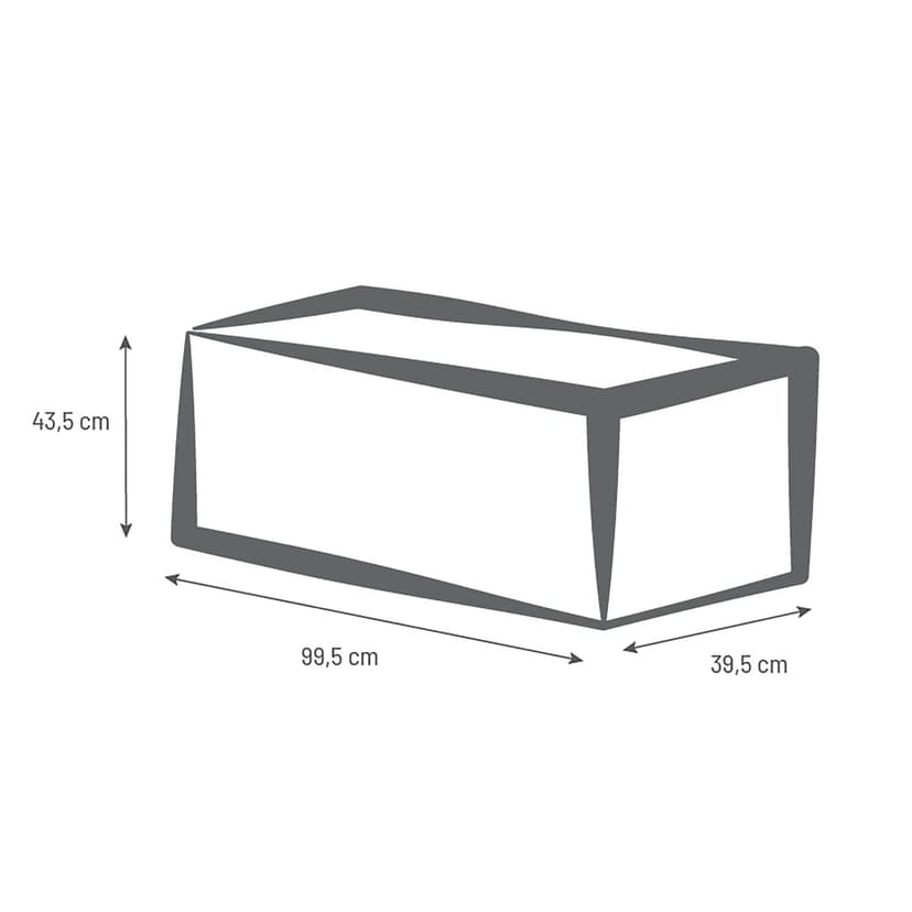 EDA Plastics Planter VOLCANIA "stone decor" anthracite gray - 99.5 x 39 x 43 - 3