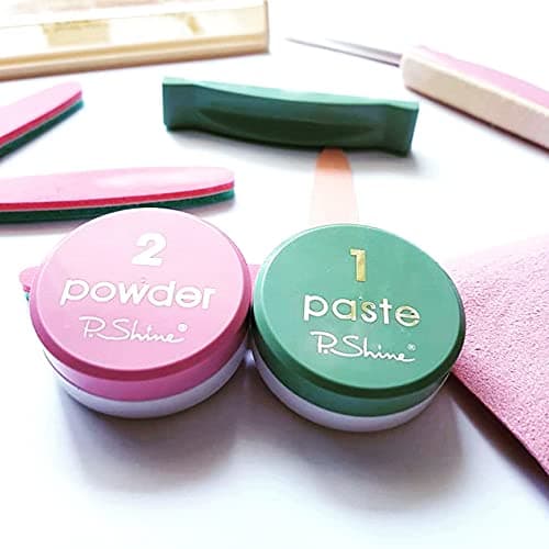 P-shine Kit de manucure japonaise professionnel avec soin et instructions (français non garanti) pour les ongles endommagés - 4