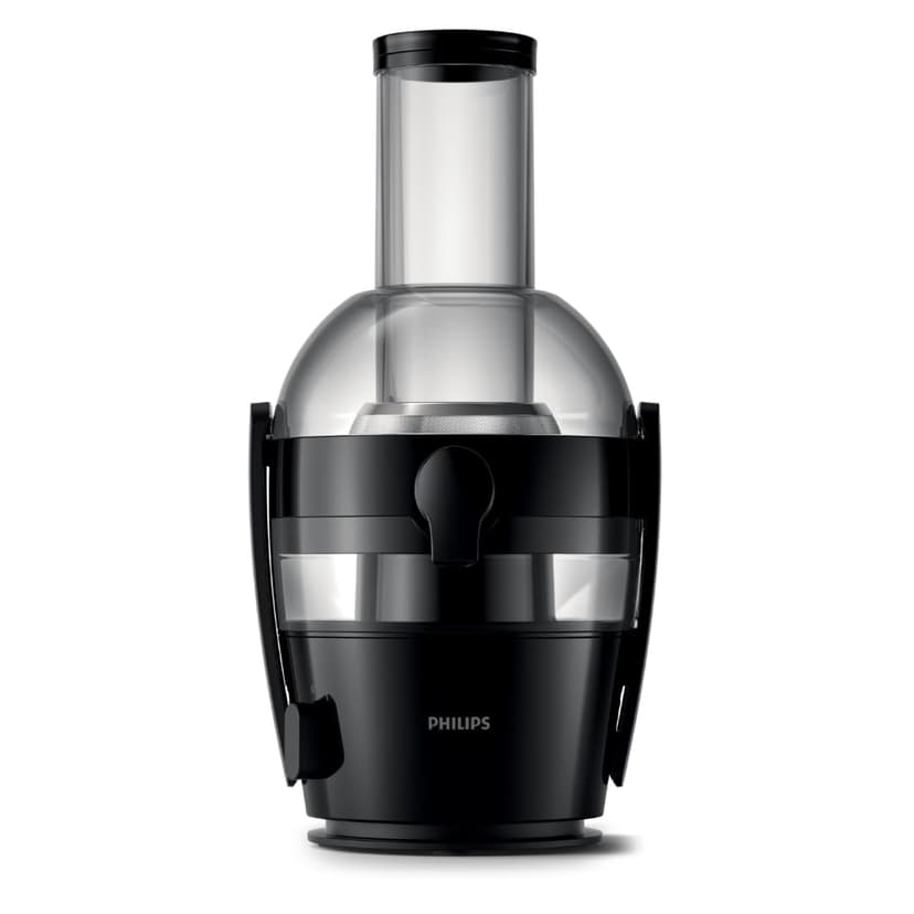Philips Centrifugeuse Série 3000 - Extracteur de Jus avec cheminée XL 75mm, Technologie QuickClean, Capacité 2 L, Puissance 800W, Facile à assembler et rincer, Jus lisse sans pulpe, noir (HR1856/70) - 1