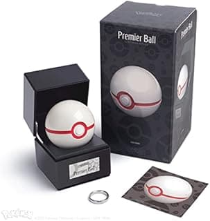 The Wand Company Original Poké Ball Authentic Replica with Display Case – Officially Licensed by Pokémon (Premier Ball)