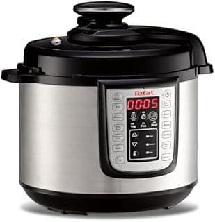 Tefal Fast and Delicious Multicuiseur, Cuisson sous pression, Rapide, Multifonction, 25 Programmes, 6L, 6 Personnes, Noir Inox, CY505EF0 - 1
