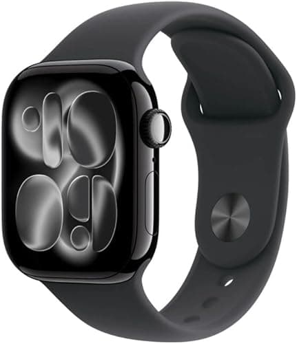 Apple Watch Series 11 [GPS + Cellular 42mm] Smart Watch with Jet Black Case and Black Sport Band, Sleep Score, Activity Monitor, Health Tracker, Screen Always On