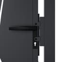 vidaXL Garden Gate/Fence - 105x205 cm Anthracite Steel - Laser Cut Design - Outdoor/Patio - 5