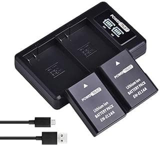 PowerTrust 2x 1500mAh EN-EL14 EN-EL14A Battery and LED Du…