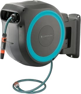 Gardena Wall-Mounted Hose Box RollUp M/L (turquoise) 25 m… - 1