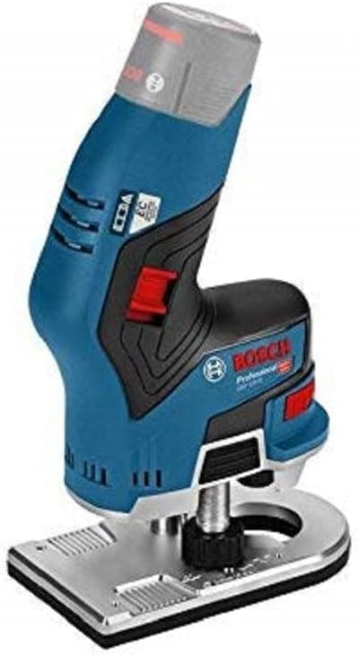 Bosch Professional 12V System Cordless Palm Router GKF 12V-8 (incl. Open-Ended Spanner 17 mm, Collet with nut 1/4"" (Also Compatible with 6/8 mm collets), Cardboard Box) - 1