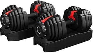Yaheetech Haltères Réglables 2,5 à 24 kg 15 en 1 avec Bas…