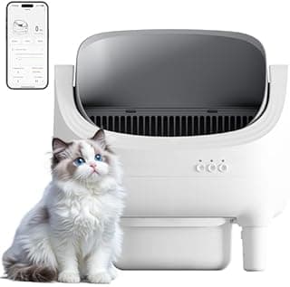 JUMMICO Smart Self-Cleaning Cat Litter Tray – Automatic Cat Litter Box with Health Monitor & Odour Control, 12L XL Capacity (15 Days), Ultra-Quiet & Safe for All Cats (1.5-15kg)
