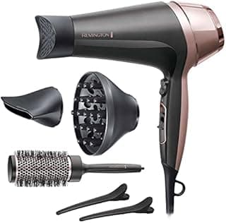 Remington Hair Dryer, 2200W, 3 Styling nozzles: Narrow Co…
