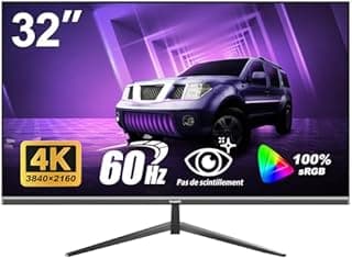 Gawfolk Écran PC 32 Pouces 4K UHD, Moniteur d’Ordinateur …